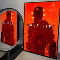 Half-Life Game Poster Sticker – HD Self-Adhesive Wall Art Wall Art Sticker Axl Black10 21X30cmNoframe