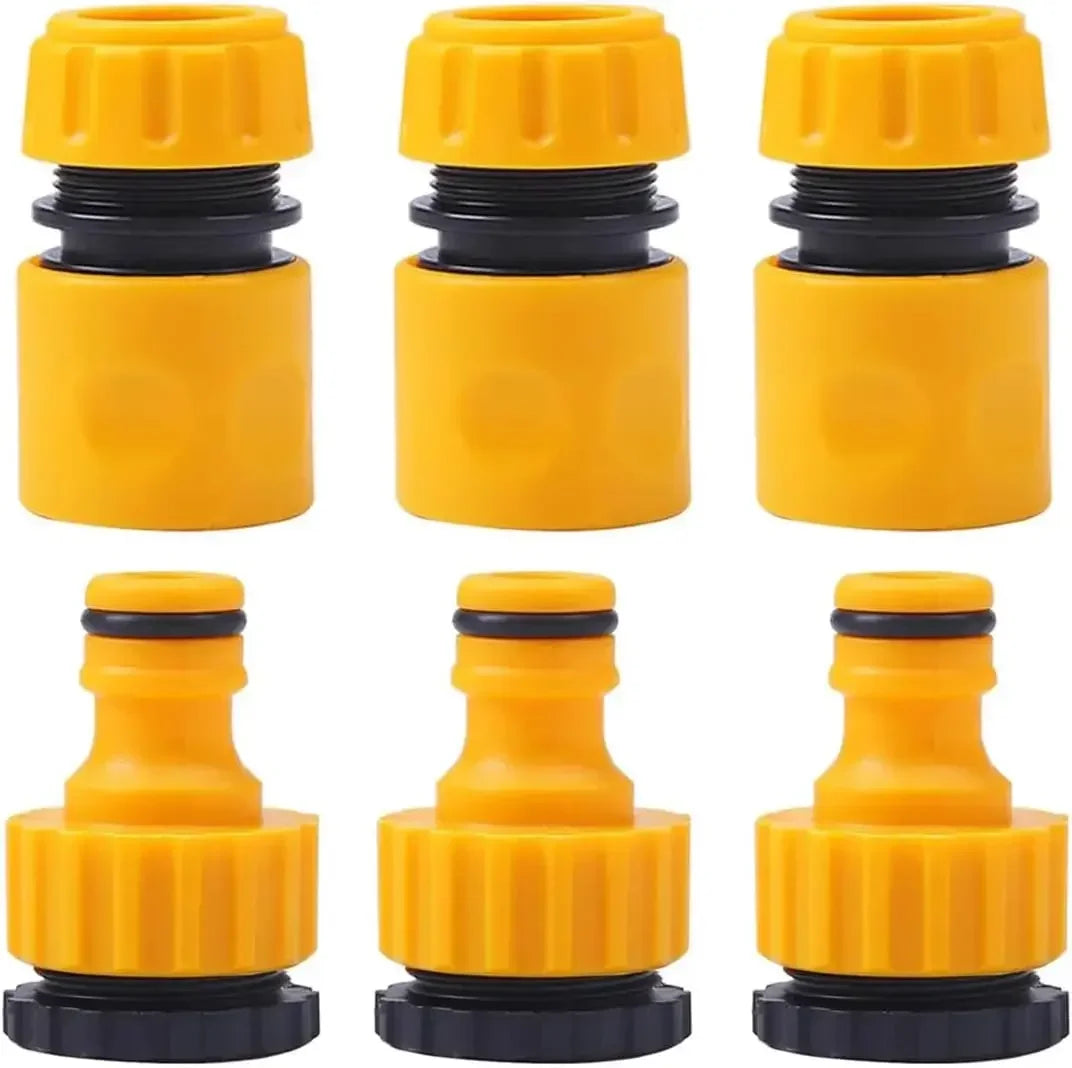 Garden Hose Quick Connector 3/4 & 1/2 Inch Faucet Adapter Hose Faucet Connector Axl