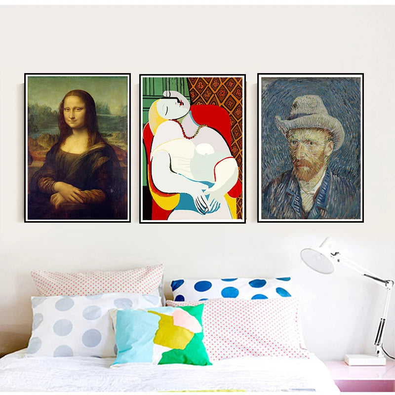 Van Gogh Almond Blossom & Starry Night Art Print Poster Art Poster Print Axl