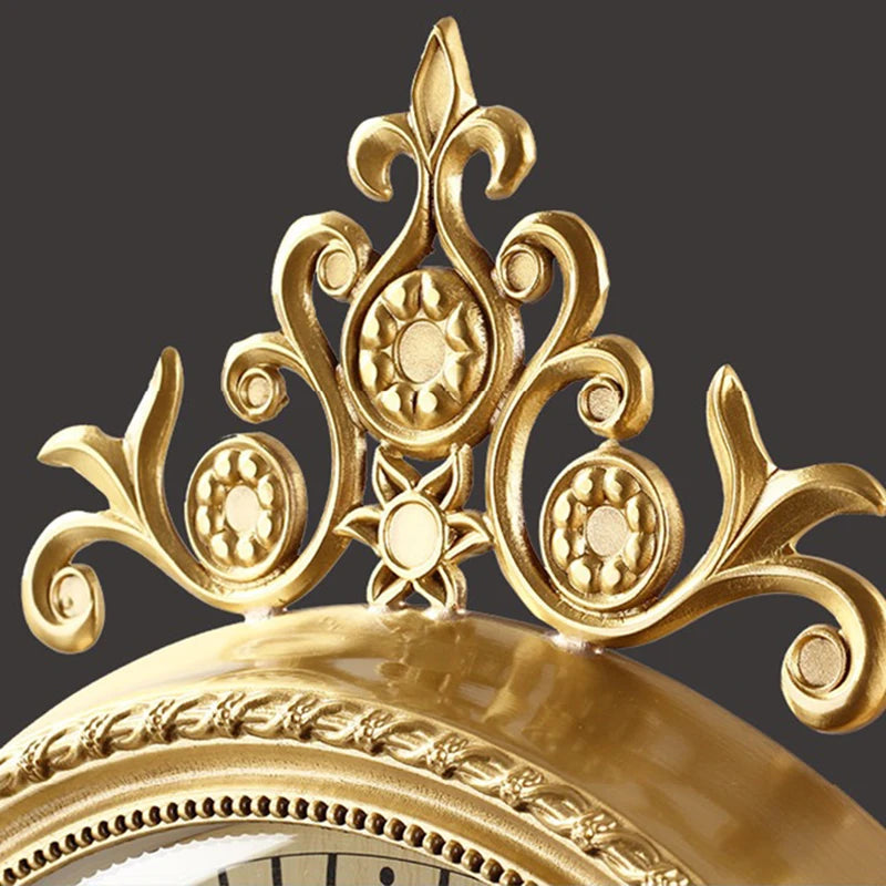 Large Brass Pendulum Wall Clock – Luxury Silent Gold Decor Wall Clock Axl