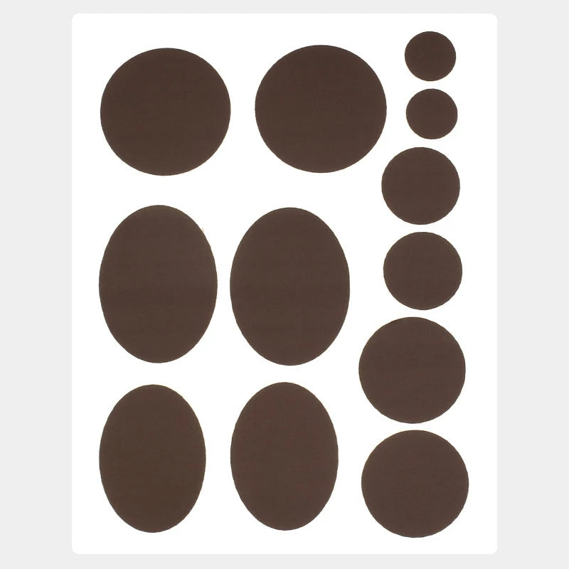 Self-Adhesive Nylon Repair Patches – Assorted Colors & Shapes Fabric Repair Patches Axl brown2