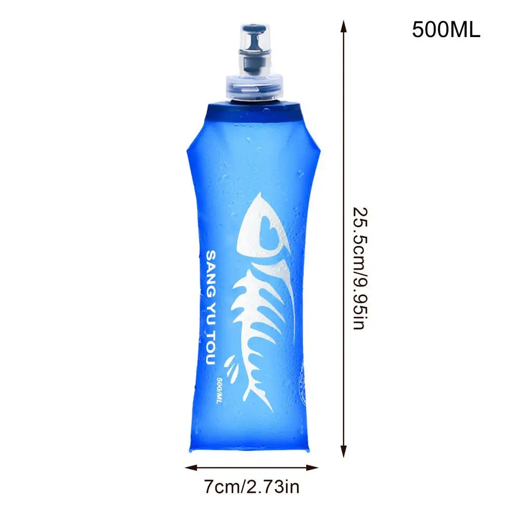 Foldable TPU Water Bottle – Leakproof Soft Flask for Sports Foldable Water Bottle Axl 500ML