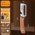 2-in-1 Stainless Steel Peeler Knife – Fruit & Vegetable Tool Peeler Knife Axl wooden
