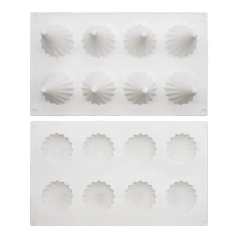 8-Grid Christmas Tree Silicone Mold – Chocolate, Candle & Fondant Silicone Baking Mold Axl