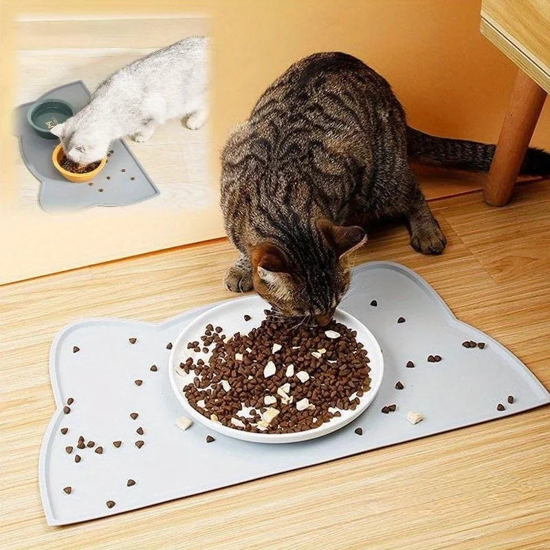 Waterproof Silicone Pet Feeding Mat – Anti-Slip Food Pad Cats Dogs Pet Feeding Mat Axl