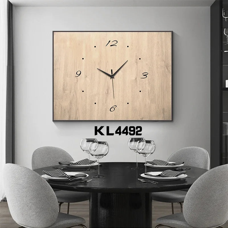 Meter Box Cover Wall Clock – Large Silent Wood & Metal Decor Decorative Wall Clock Axl