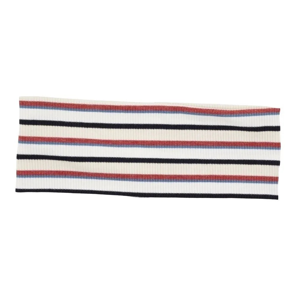 Wide Elastic Striped Sports Headband – Non-Slip Yoga & Tennis Sports Headband Axl Red