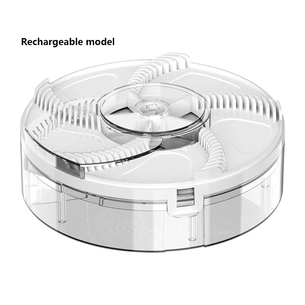 USB Rechargeable Indoor Fly Trap – Quiet Automatic Insect Catcher Indoor Fly Trap Axl white-B-1pcs