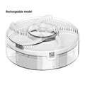 USB Rechargeable Indoor Fly Trap – Quiet Automatic Insect Catcher Indoor Fly Trap Axl white-B-1pcs