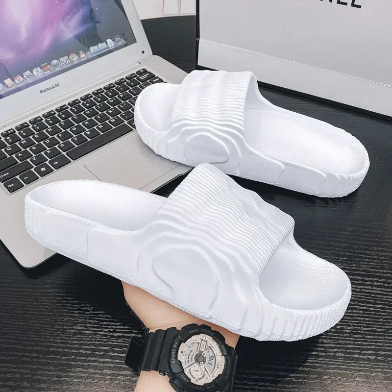 Non-Slip EVA Indoor Slippers – Unisex Summer Flat Sandals Indoor Slippers Axl WHITE 43-44