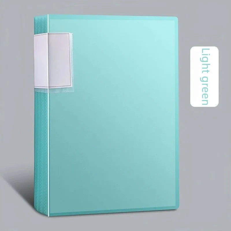 A4 Transparent File Folder – 100-Page Plastic Document Organizer Plastic File Folder Axl