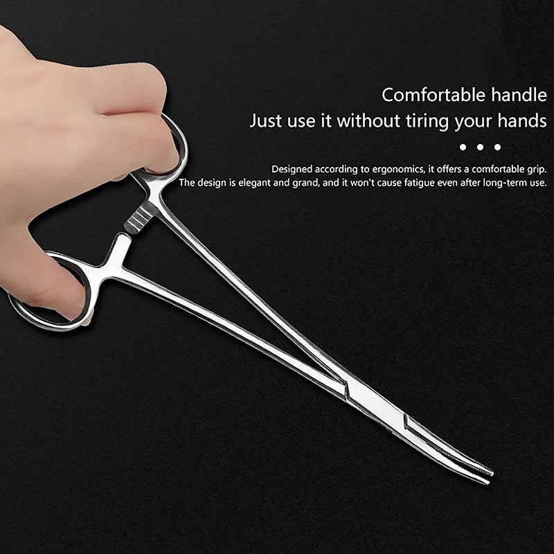 Stainless Steel Locking Hemostatic Forceps | 12.5–18cm Locking Forceps Clamp Axl