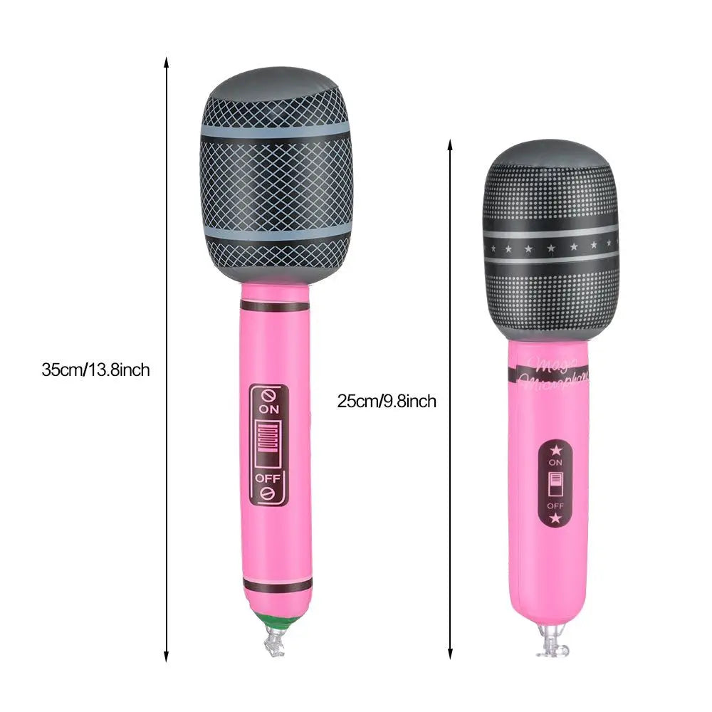 12-Pack Inflatable Microphone Props – Party & Stage Toys Inflatable Party Props Axl