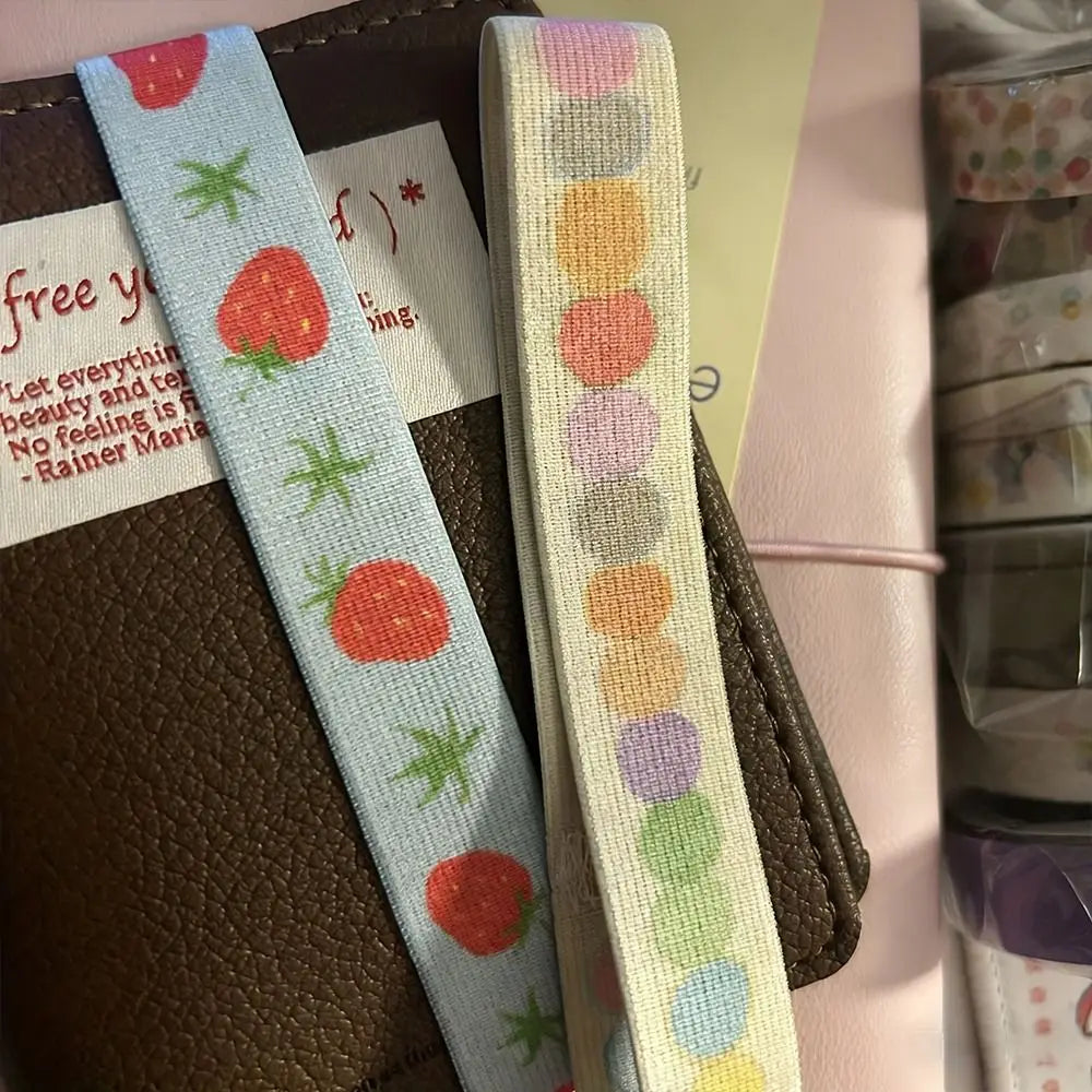 Elastic Notebook Straps for A7 M5 Planner & Scrapbook | Kawaii Planner Notebook Strap Axl
