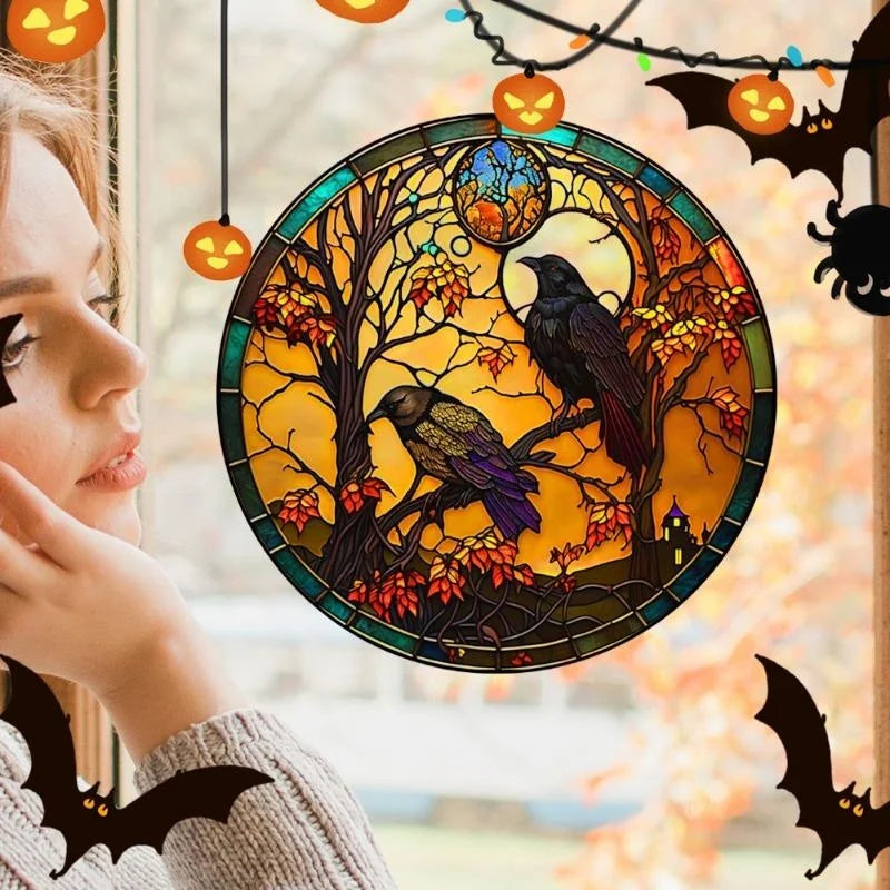 Halloween Static PVC Window Stickers – Castle & Cat Decor Halloween Window Stickers Axl
