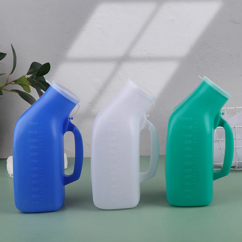 Portable Urinal Bottle 1000/1200ml – Plastic Pee Bottle with Lid Portable Urinal Bottle Axl