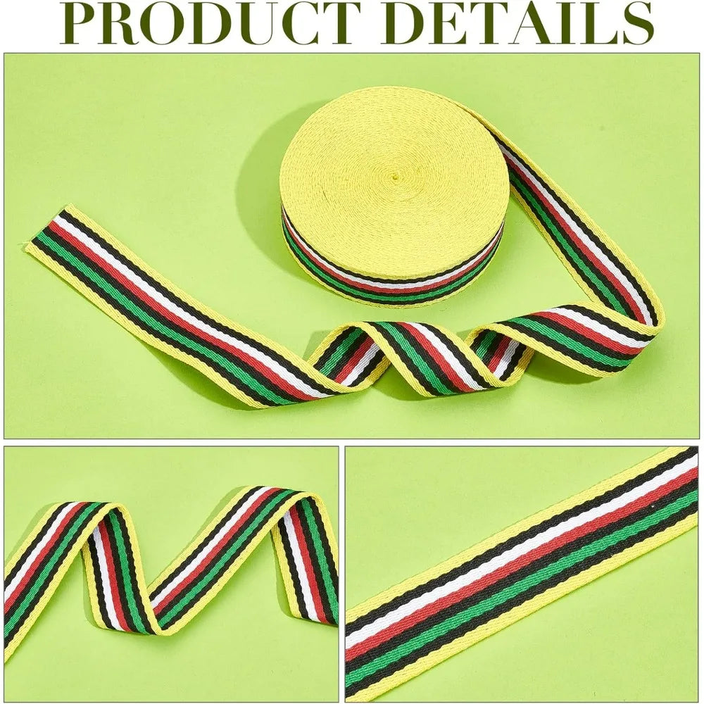 10 Yards Jacquard Woven Trim 1.5" Embroidered Ribbon – 5 Colors Jacquard Woven Trim Axl