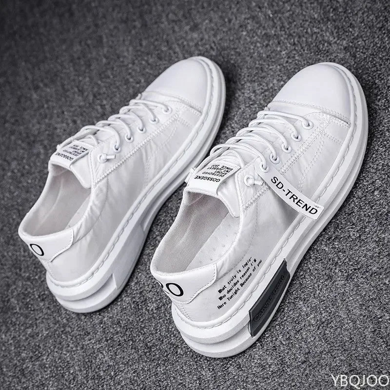 YBQJOO Men's Canvas Sneakers – Breathable Lace-Up Casual Shoes Canvas Sneakers Axl