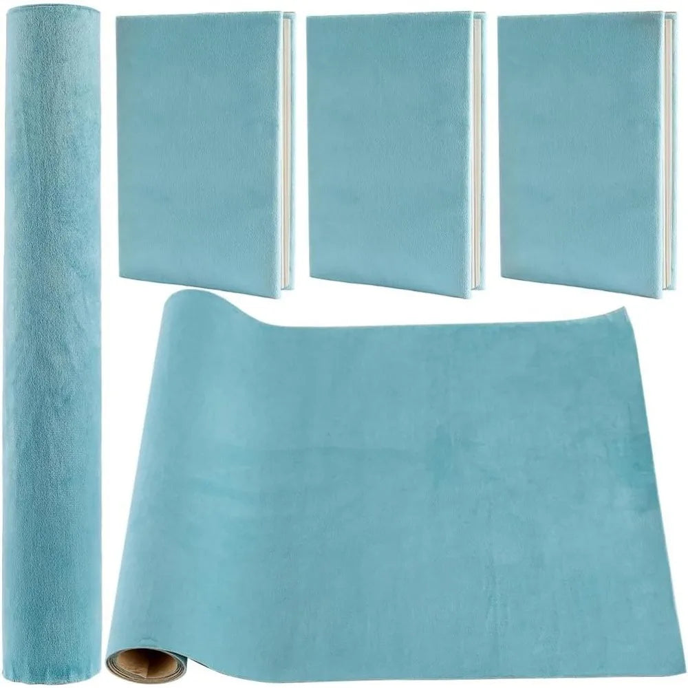 Self-Adhesive Turquoise Velvet Book Cloth 43x14 in | Bookbinding Bookbinding Cloth Axl AECH04-18909