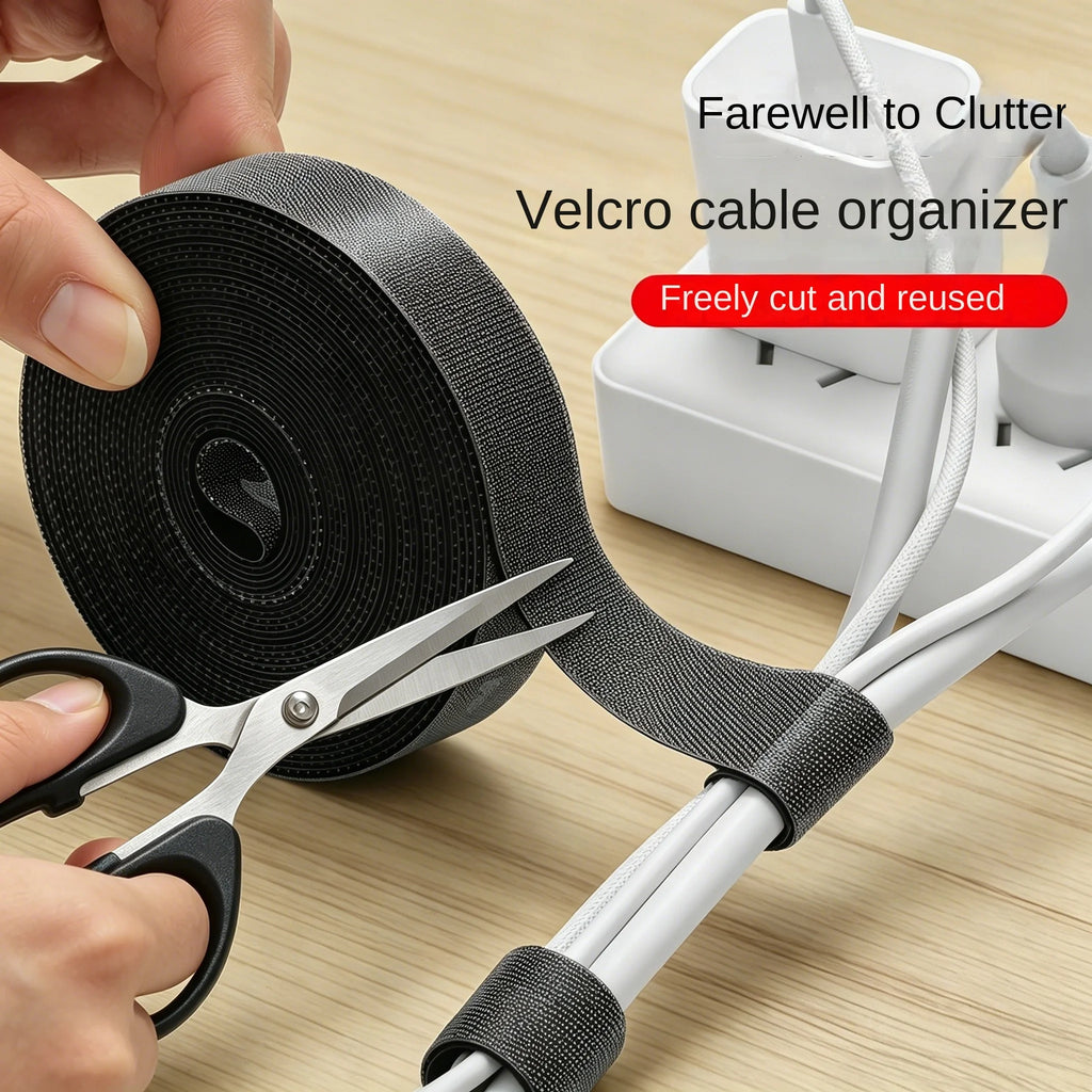 Nylon Cable Management Tape – Wire Winder & Cord Organizer Cable Organizer Tape Axl