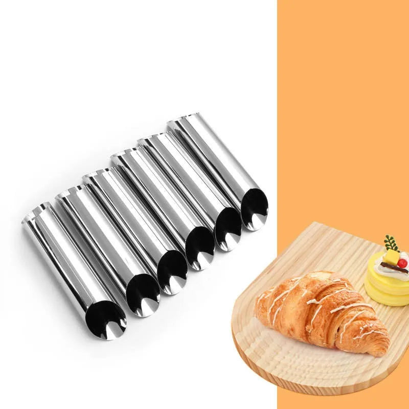 Stainless Steel Croissant Pastry Cone Molds | Baking Tubes Pastry Baking Molds Axl