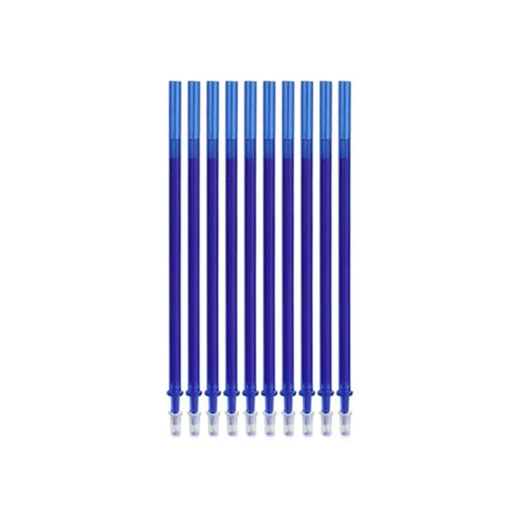 10-Pack Erasable Gel Pen Refills – 0.5mm Colorful Ink Gel Pen Refills Axl Blue-10PCS