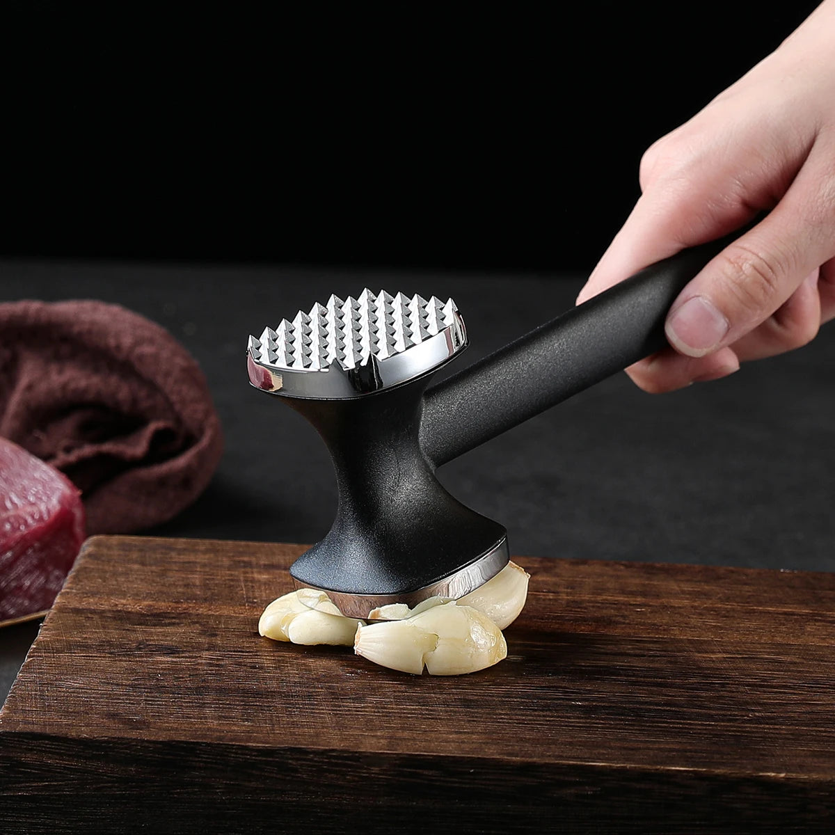 Double-Sided Zinc Alloy Meat Tenderizer Hammer | Kitchen Mallet Meat Tenderizer Mallet Axl