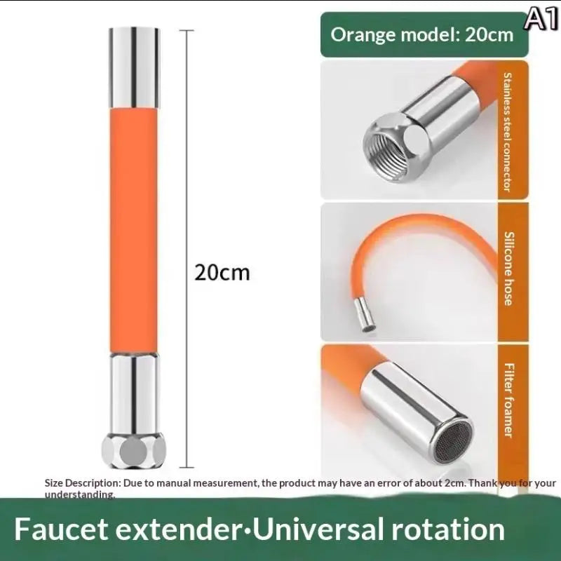 360° Flexible Faucet Extension Hose 20/30/50cm – Universal Fit Faucet Extension Hose Axl A1