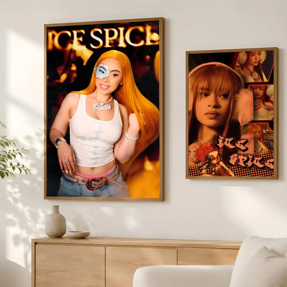 Ice Spice Album Poster – Self-Stick HD Waterproof Wall Art Wall Art Poster Axl
