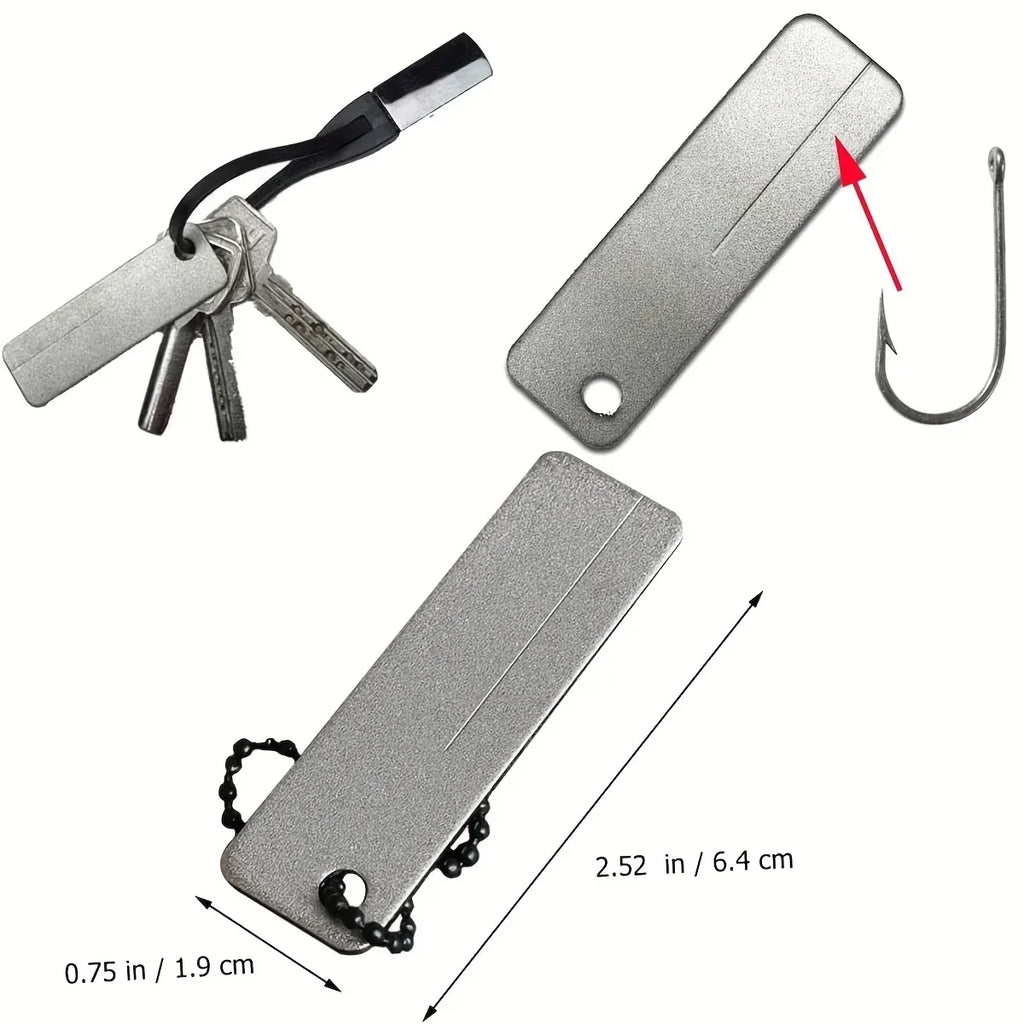 Mini Diamond Pocket Knife Sharpener Keychain – Camping Tool Pocket Knife Sharpener Axl