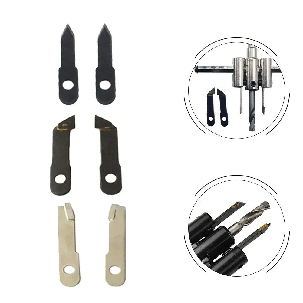Adjustable Circle Hole Cutter Blades 2pc – Wood & Drywall Set Hole Cutter Blades Axl
