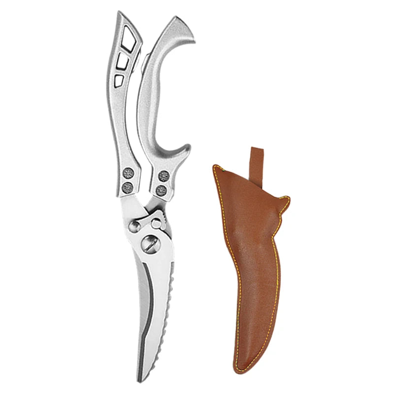 Stainless Steel Kitchen Knife Set – Cleaver, Boning & Scissors Kitchen Knife Set Axl Scissors A