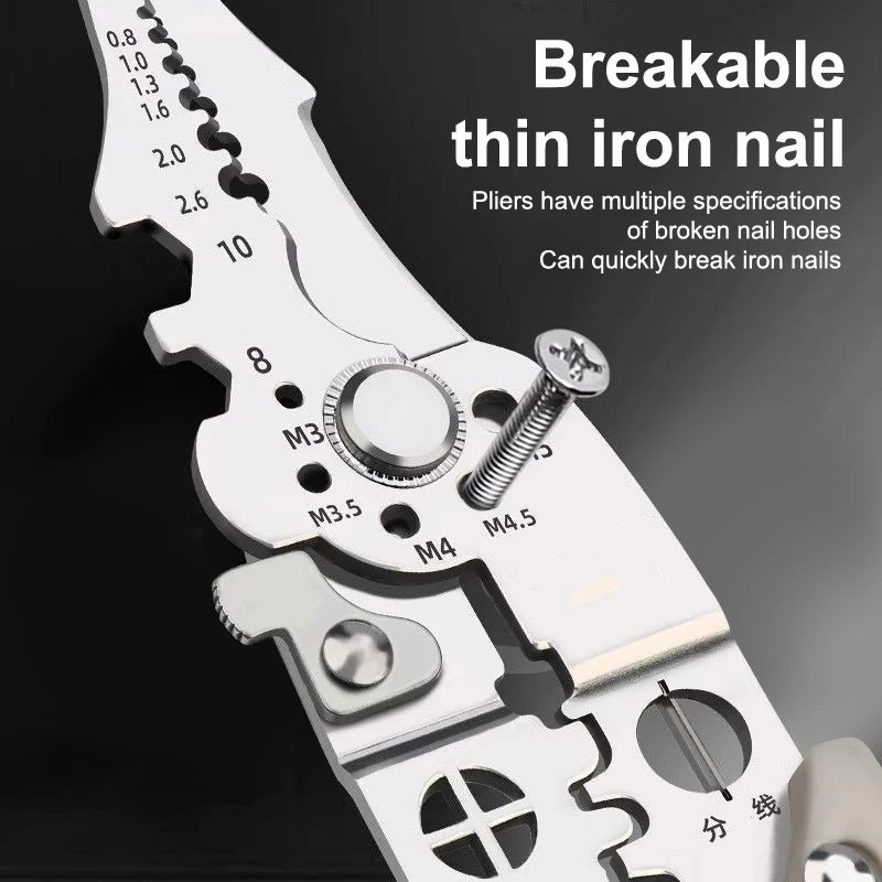 Wire Stripper Cable Cutter Pliers – Non-Slip Metal DIY Tool Wire Stripper Pliers Axl