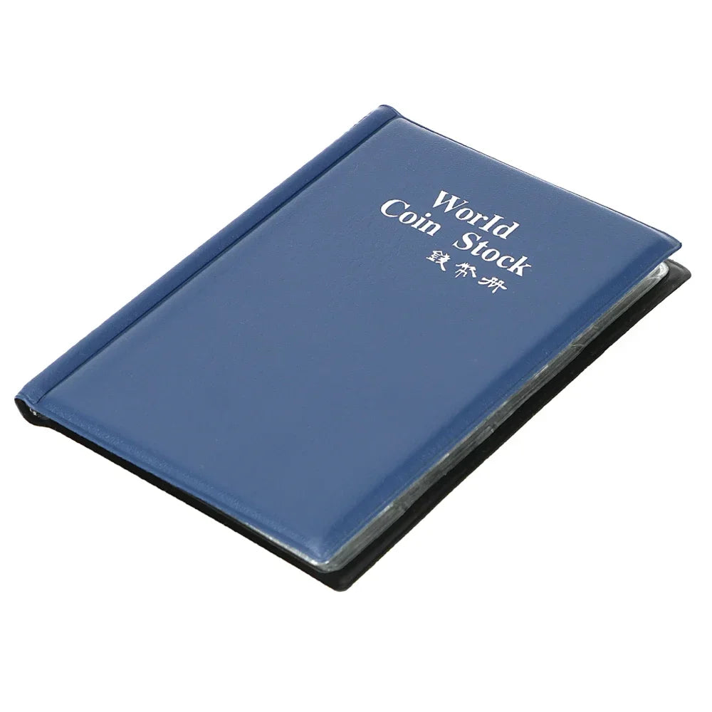 120-Pocket Coin Collection Album – Coin Holder Organizer Coin Collection Album Axl Blue