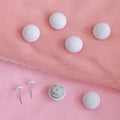6-Pack Anti-Slip Quilt & Bed Sheet Clips | Duvet Fastener Set Bedding Fastener Clips Axl White