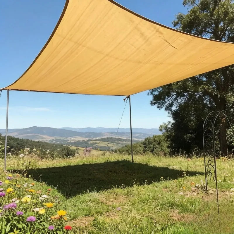 Heavy-Duty PE Sun Shade Sail – Large Square UV Block Canopy Sun Shade Sail Axl