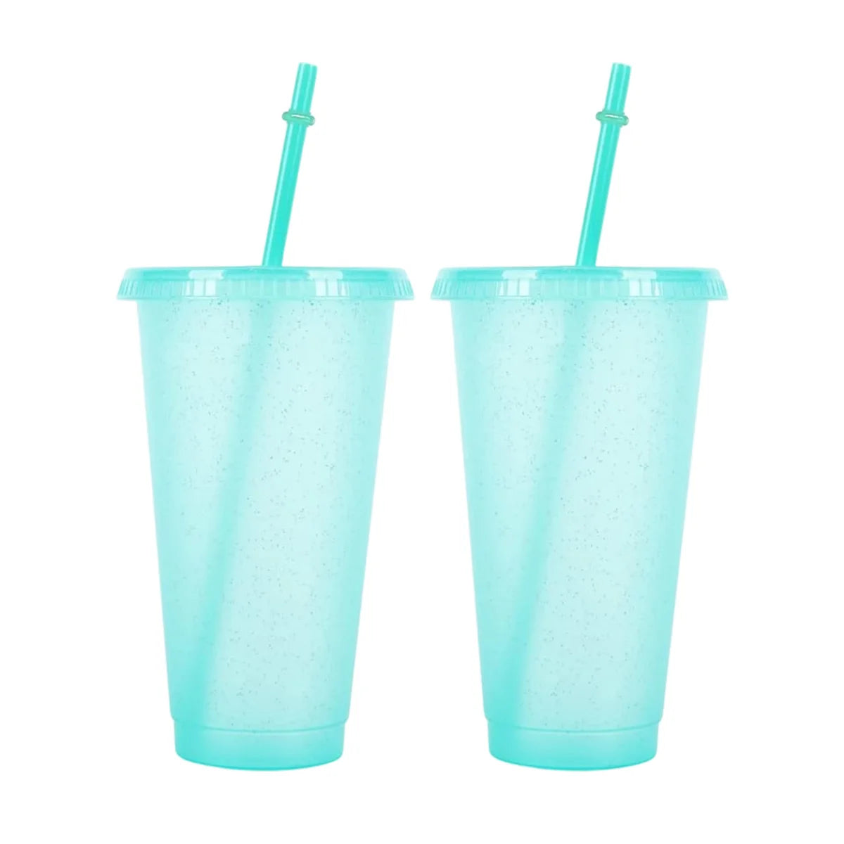 Reusable Acrylic Tumblers with Lids & Straws – 710ml 2/4 Pack Acrylic Tumbler Set Axl 2pcs blue