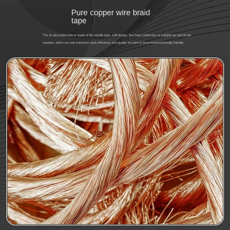 Desoldering Braid Wick Wire 2.0mm & 3.5mm | 1.5M Solder Remover Desoldering Braid Wick Axl