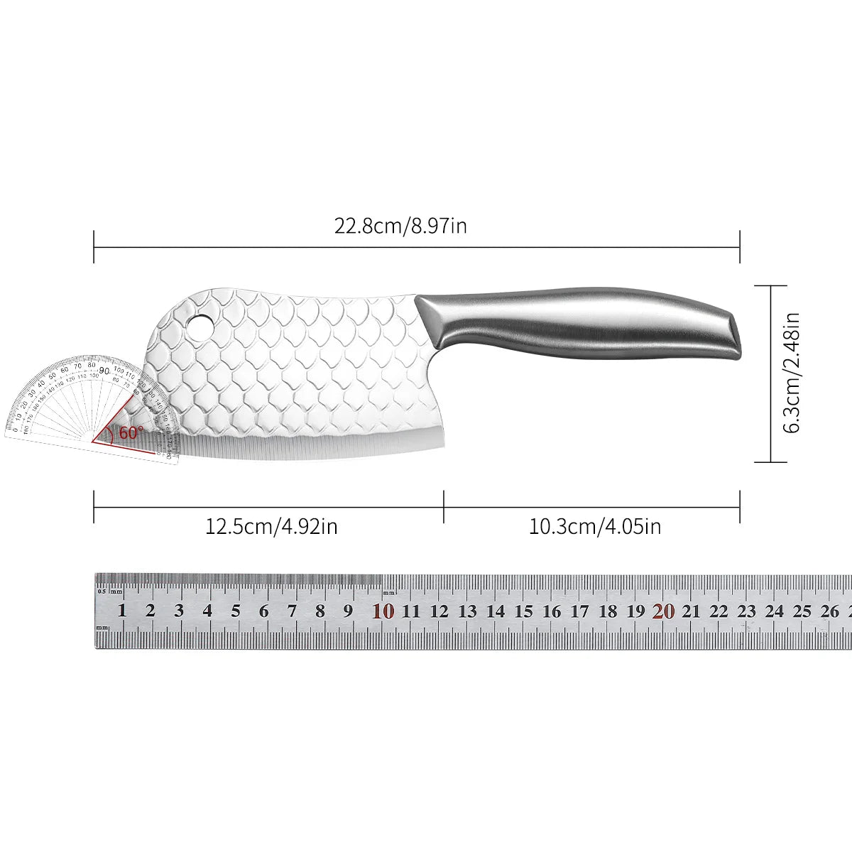 SHENJIU Forged Stainless Steel Kitchen Knife – Multi-Use Kitchen Knife Axl 1pcs A
