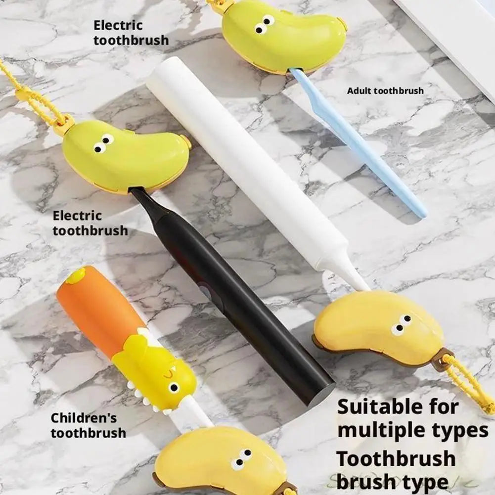 Banana Toothbrush Cover – Portable Travel Protective Cap Toothbrush Travel Case Axl
