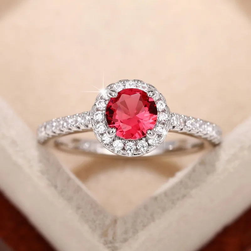Huitan Women's CZ Eternity Wedding Band Ring | Sizes 5–14 Eternity Wedding Ring Axl