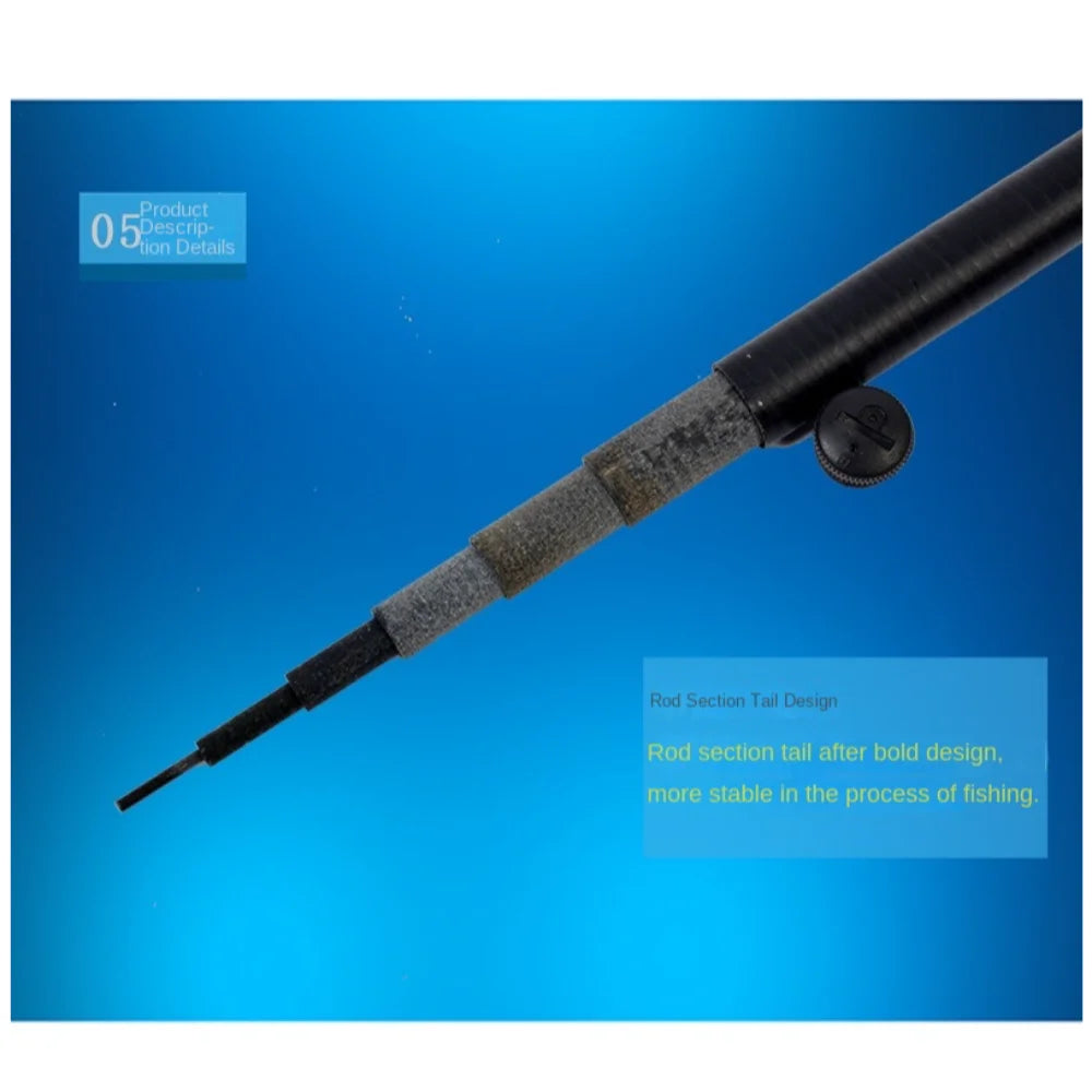 Telescopic Fishing Rod Kit – Glass Fibre Pole 2.1m–7.2m Telescopic Fishing Rod Axl