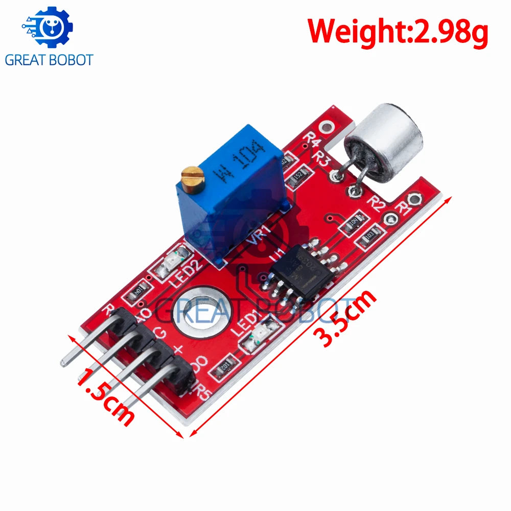 Sound Sensor Module KY-038 KY-037 for Arduino – Analog & Digital Sound Sensor Module Axl