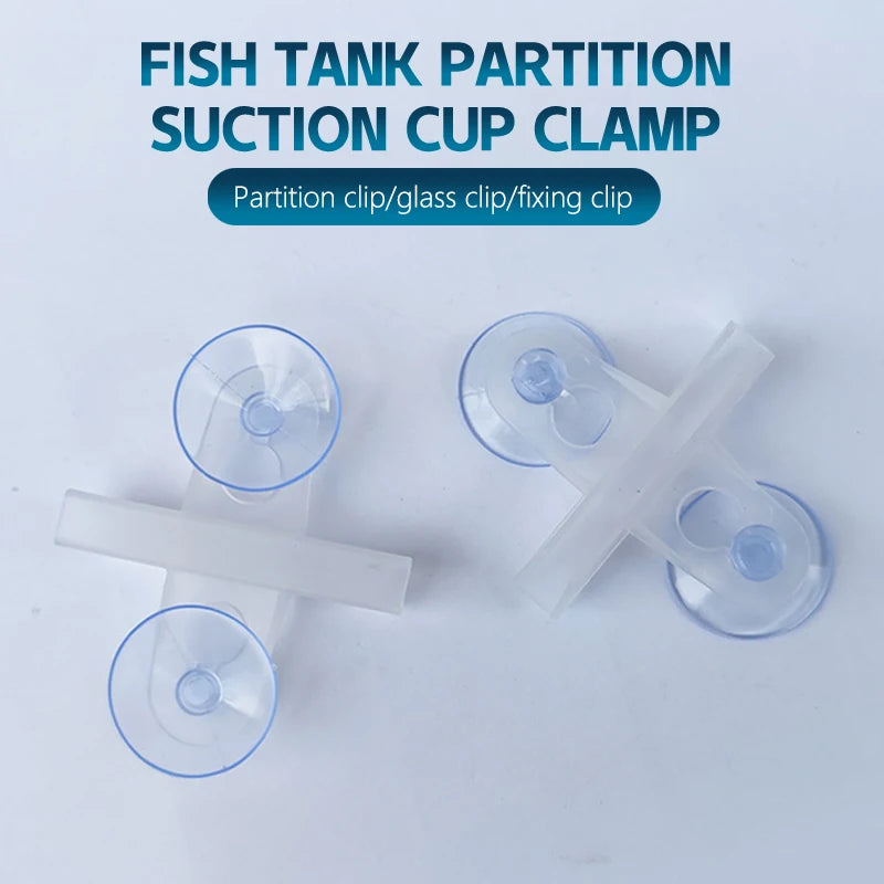 Aquarium Fish Tank Divider Isolation Clips with Suction Cups 2Pc Aquarium Divider Clip Axl