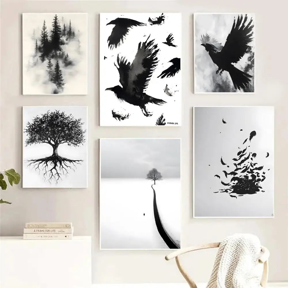 Minimalist Black & White Canvas Wall Art – HD Print Poster Canvas Wall Art Axl
