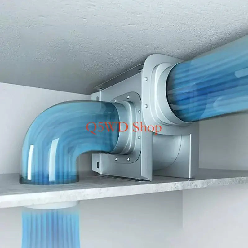 50mm 12W Inline Duct Fan – Bathroom & Home Exhaust Ventilation Inline Duct Fan Axl