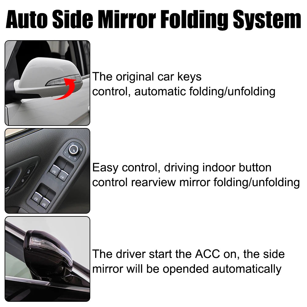 Universal Auto Rearview Mirror Folding System | Smart Car Accessory Mirror Folding System Axl