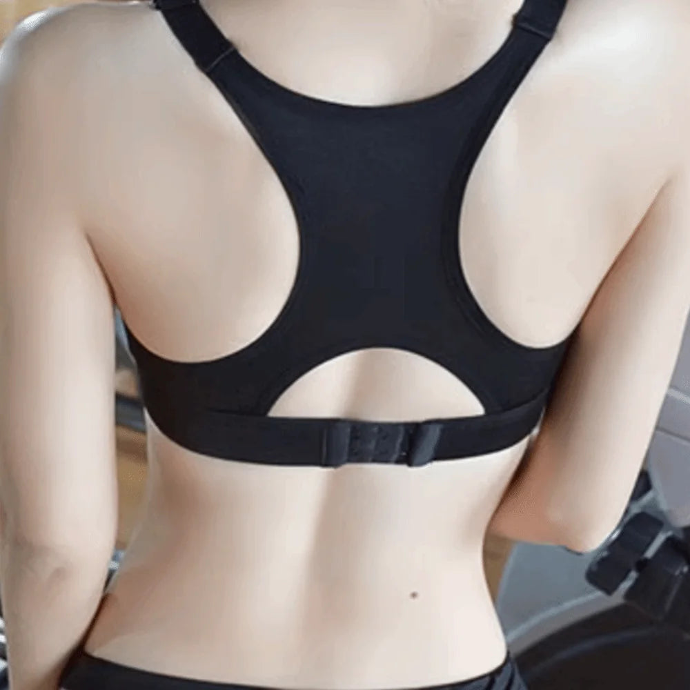 Women's Zipper Sports Bra – Breathable Moisture-Wicking Yoga Women's Sports Bra Axl