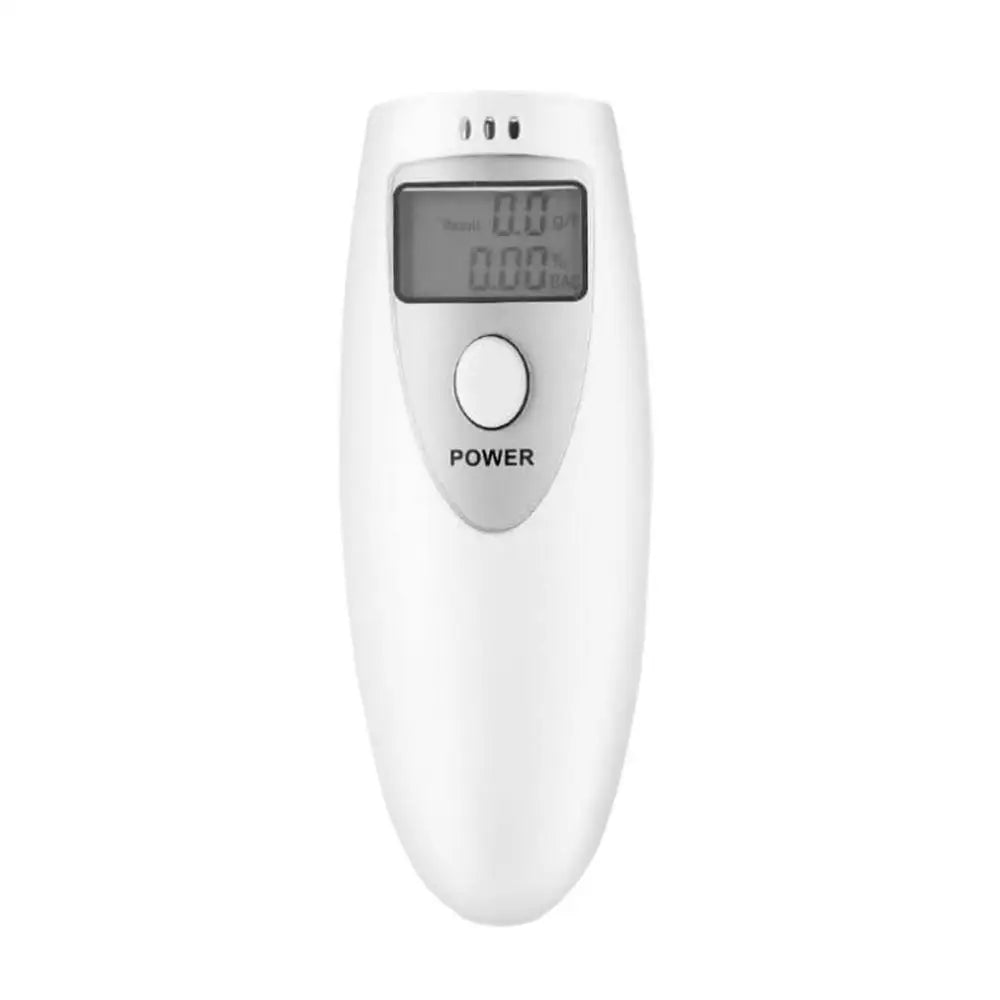 Digital Breathalyzer – Portable Alcohol Breath Tester with LCD Alcohol Breath Tester Axl White