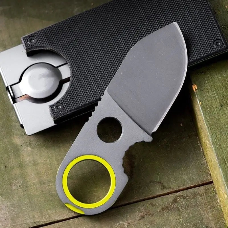 EDC Mini Fixed Blade Keychain Knife with Money Clip EDC Keychain Knife Axl